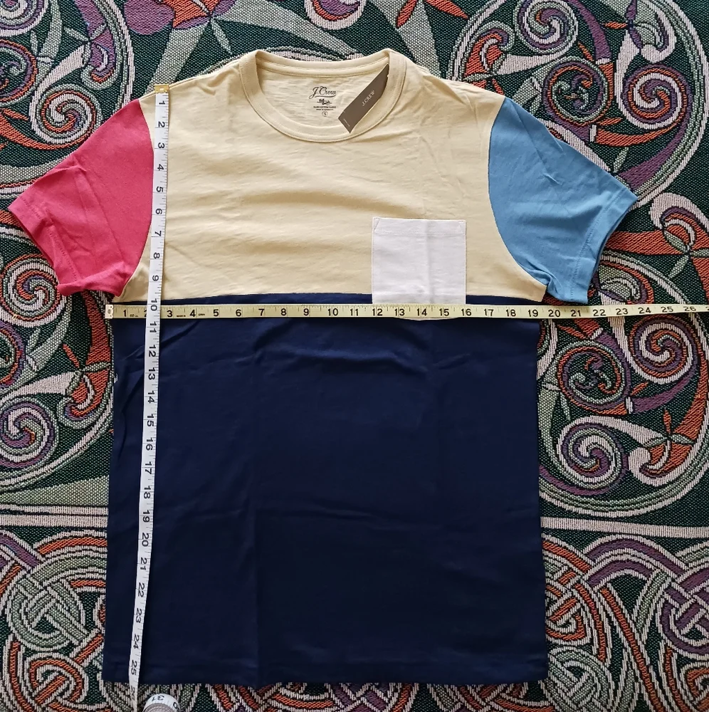 NWT J. Crew Slub Cotton Colorblock T-Shirt